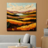Sun-Kissed Mountain Canvas Stretched Frame Art – Bright & Lively Wall Décor
