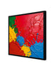 Vibrant texture meets bold expression Canvas Wall Art Black Frame Painting