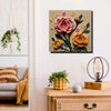 Luxury 3D Effect Flower Canvas Stretched Frame Painting – Modern Wall Décor