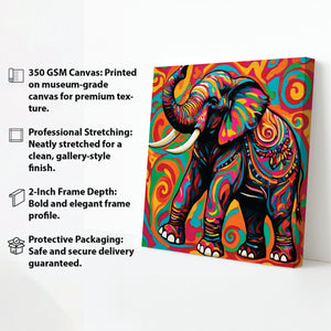 Silent Majesty, Eternal Grace Canvas Wall Art Stretched Frame Painting