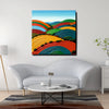Geometric Nature-Inspired Canvas Stretched Frame – Modern Wall Art for Home & Office