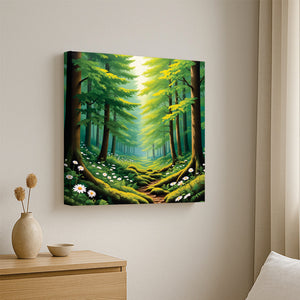 Forest of Tranquility — Let your space breathe in peace Canvas Wall Art Stretched Frame Painting