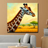 Giraffe & Grasslands Canvas Wall Art Stretched Frame Painting