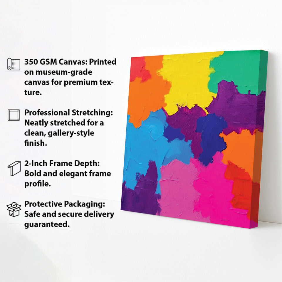 Bold strokes, bold life Canvas Wall Art Stretched Frame Painting