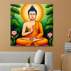 Illuminated Stillness — Where Flame Meets Serenity Canvas Wall Art Stretched Frame Painting