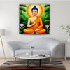 Illuminated Stillness — Where Flame Meets Serenity Canvas Wall Art Stretched Frame Painting