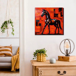 The Warrior’s Companion canvas Wall Art Stretched Frame Painting