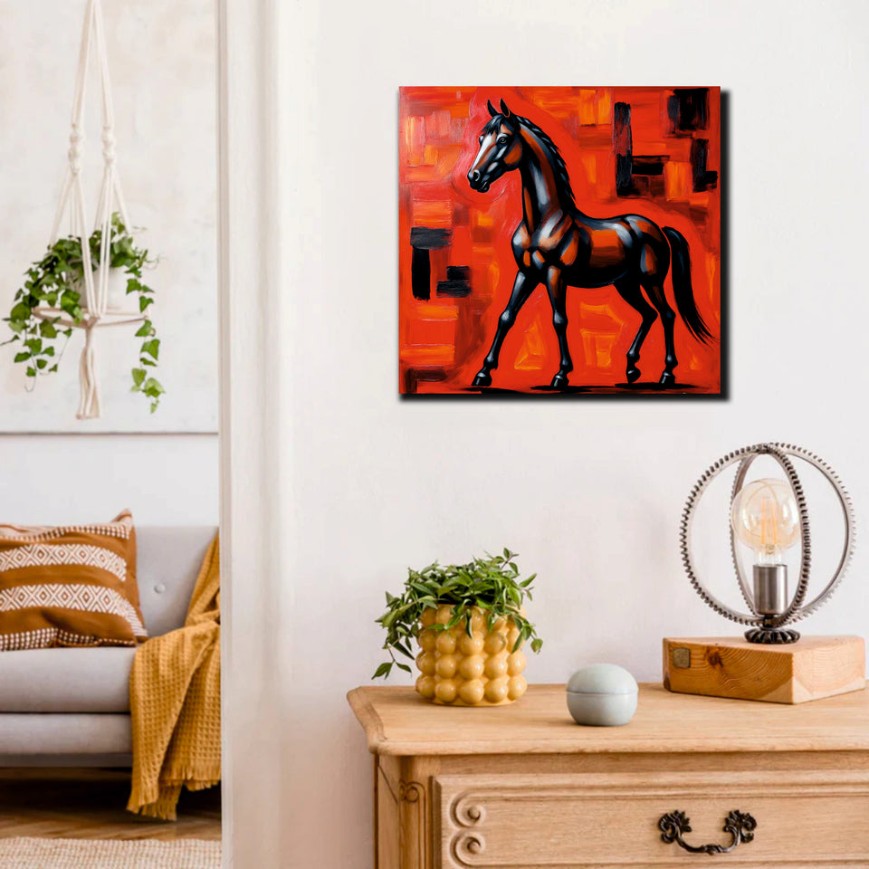The Warrior’s Companion canvas Wall Art Stretched Frame Painting