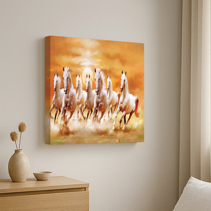 Power & Elegance – Artistic Horse Head Canvas Wall Art Stretched Frame Painting