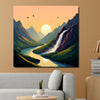 Wandering Horizons Canvas Wall Art Stretched Frame Painting