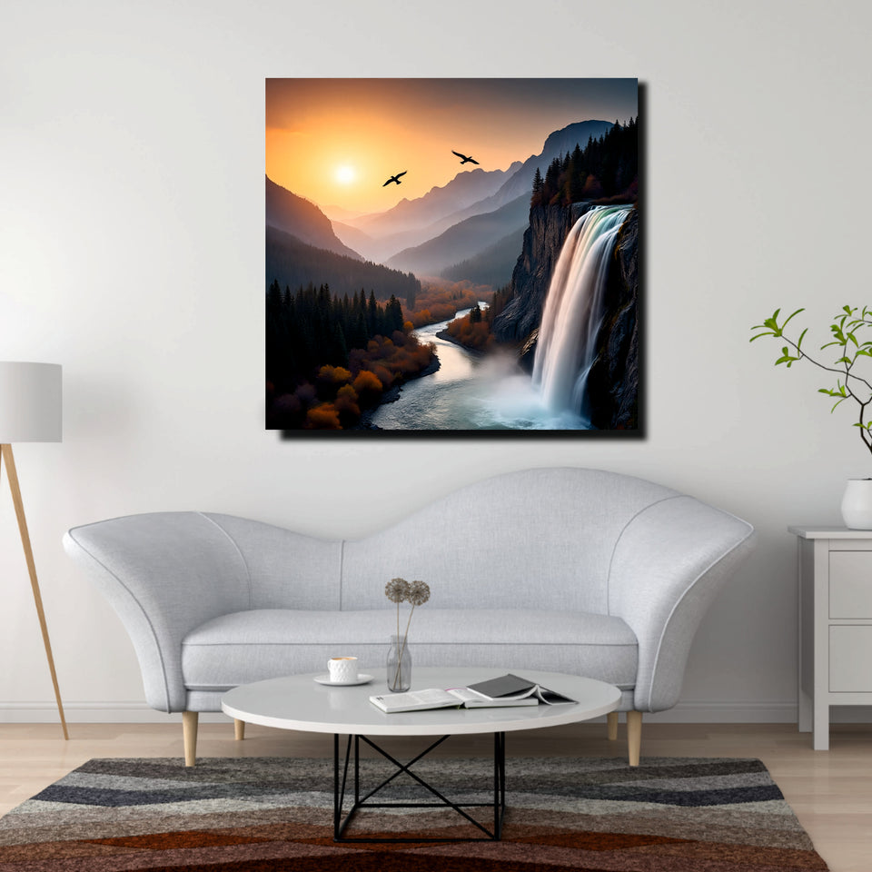 MountainMuse Art Canvas Wall Art Stretched Frame Painting