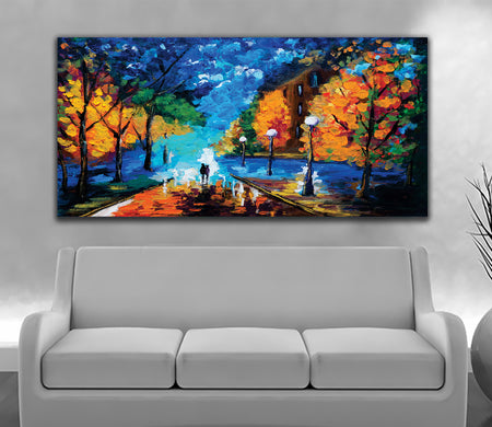Midnight Emberland Cnavas Wall Art Painting