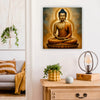 Flame of Wisdom in Quiet Reflection Canvas Wall Art Stretched Frame Painting