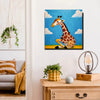 Adorable Giraffe Canvas Wall Art Stretched Frame Painting