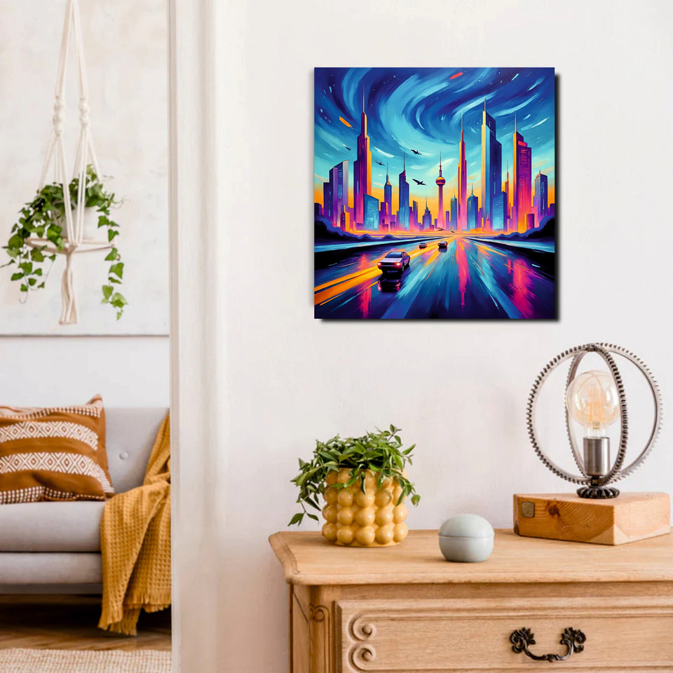 UrbanGlow Artworks Canvas Wall Are Stretched Frame Painting