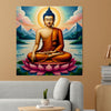 Flame of Truth — Illuminating Quiet Reflection Canvas Wall Art Stretched Frame Painting