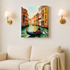 Drifting in Stillness—Peace Poured from Dawn’s Glow. Canvas Wall Art Stretched Frame Painting