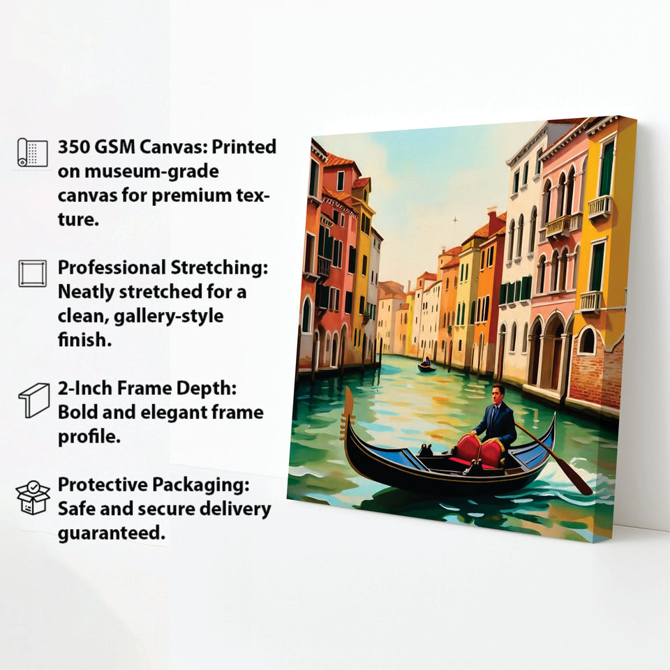 Drifting in Stillness—Peace Poured from Dawn’s Glow. Canvas Wall Art Stretched Frame Painting