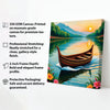 Golden Reflections Carry You Into Calm Canva Wall Art Stretched Frame Painting