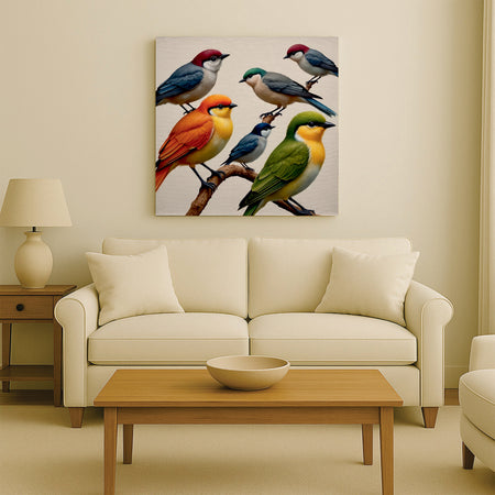Nature’s melody on canvas Wall Art Stretched Frame Painting