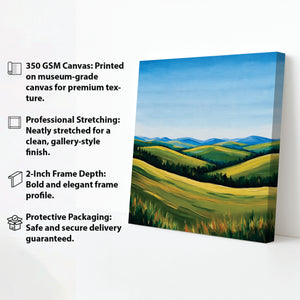 The hills are alive with endless beauty Canvas Wall Art Stretched Frame Painting