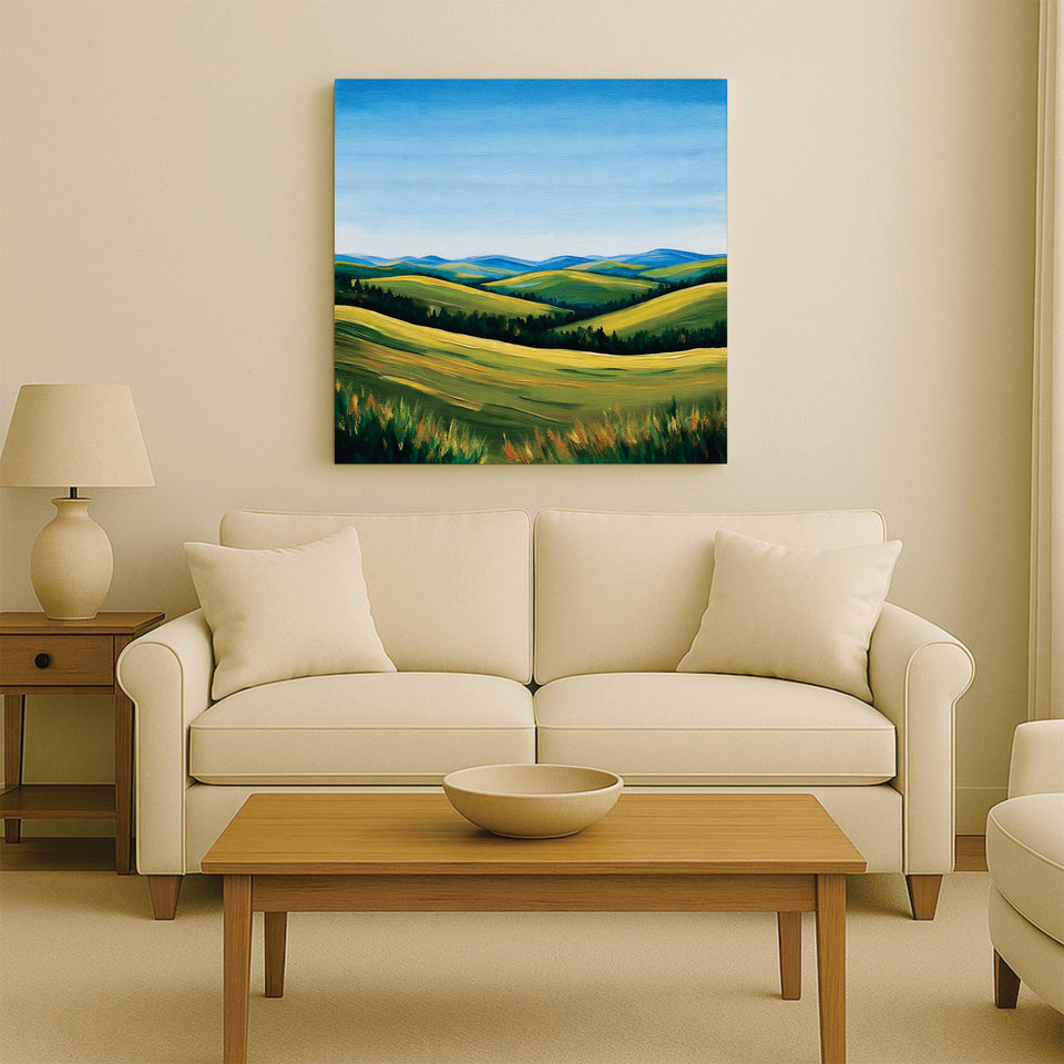 The hills are alive with endless beauty Canvas Wall Art Stretched Frame Painting