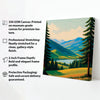 Serenity found between gentle slopes  Canvas Wall Art Stretched Frame Painting