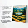 A landscape kissed by golden light Canavs Wall Art Stretched Frame Painting