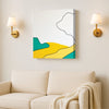 Bold Abstract Canvas Painting Stretched Frame – Contemporary Wall Art