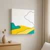 Bold Abstract Canvas Painting Stretched Frame – Contemporary Wall Art