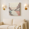 Scenic Abstract Canvas Wall Art Stretched Frame – Vibrant Nature-Inspired Painting