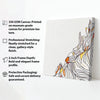Contemporary Abstract Canvas Wall Stretched Frame – Vibrant Digital Painting