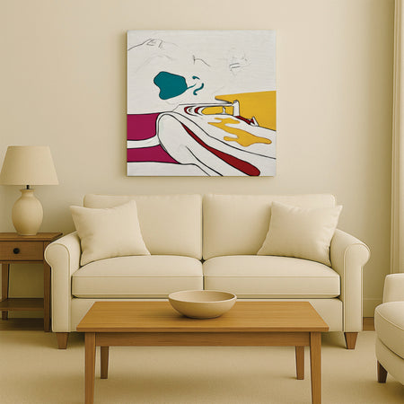 Abstract Flow Digital Canvas Wall Art Stretched Frame – Minimalist Home Décor