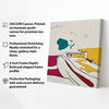 Abstract Flow Digital Canvas Wall Art Stretched Frame – Minimalist Home Décor