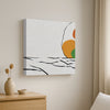 Stylish Abstract Canvas Painting Stretched Frame – Vibrant Modern Wall Art