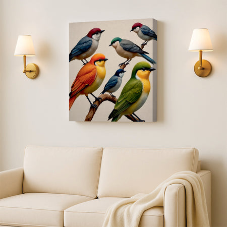 Nature’s melody on canvas Wall Art Stretched Frame Painting