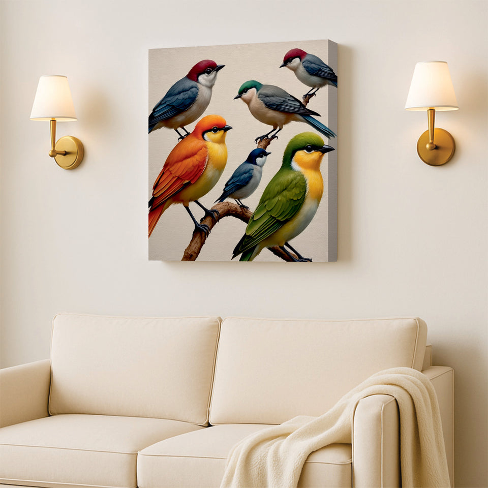 Nature’s melody on canvas Wall Art Stretched Frame Painting