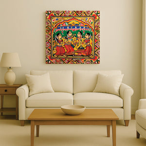 Sacred Mythology Canvas Painting Stretched Frame – Elegant Home Wall Art