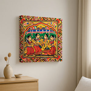 Sacred Mythology Canvas Painting Stretched Frame – Elegant Home Wall Art
