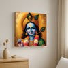 Shri Krishna Digital Canvas Stretched Frame Painting – Vibrant Devotional Wall Décor
