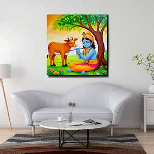 The Silent Flame of Mindful Awakening Canvas Wall Art Stretched Frame Painting