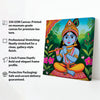 Divine Melody – Krishna’s Blissful Flute Wall Art Cnavas Wall Art Stretched Frame Painting