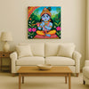 Divine Melody – Krishna’s Blissful Flute Wall Art Cnavas Wall Art Stretched Frame Painting