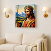 Royal Majesty – Classical King Portrait Canvas  Wall Art Stretched Frame Painting
