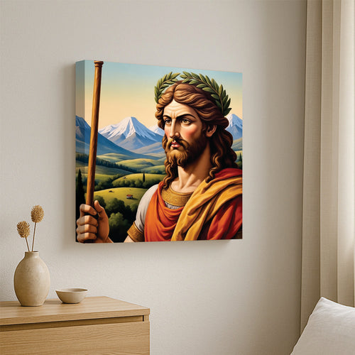 Royal Majesty – Classical King Portrait Canvas  Wall Art Stretched Frame Painting