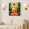 Illuminated Stillness — Where Flame Meets Serenity Canvas Wall Art Stretched Frame Painting