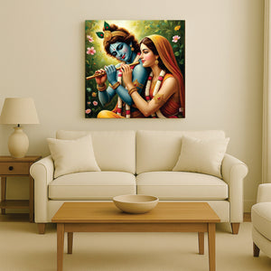 Divine Romance – Spiritual Canvas Wall Art Stretched Frame Painting