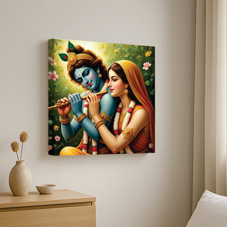 Divine Romance – Spiritual Canvas Wall Art Stretched Frame Painting