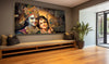 Radha Krishna Crystal Wall Art Painting In Big Size