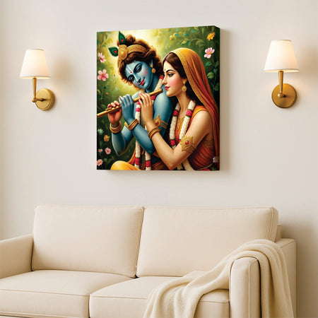 Divine Romance – Spiritual Canvas Wall Art Stretched Frame Painting
